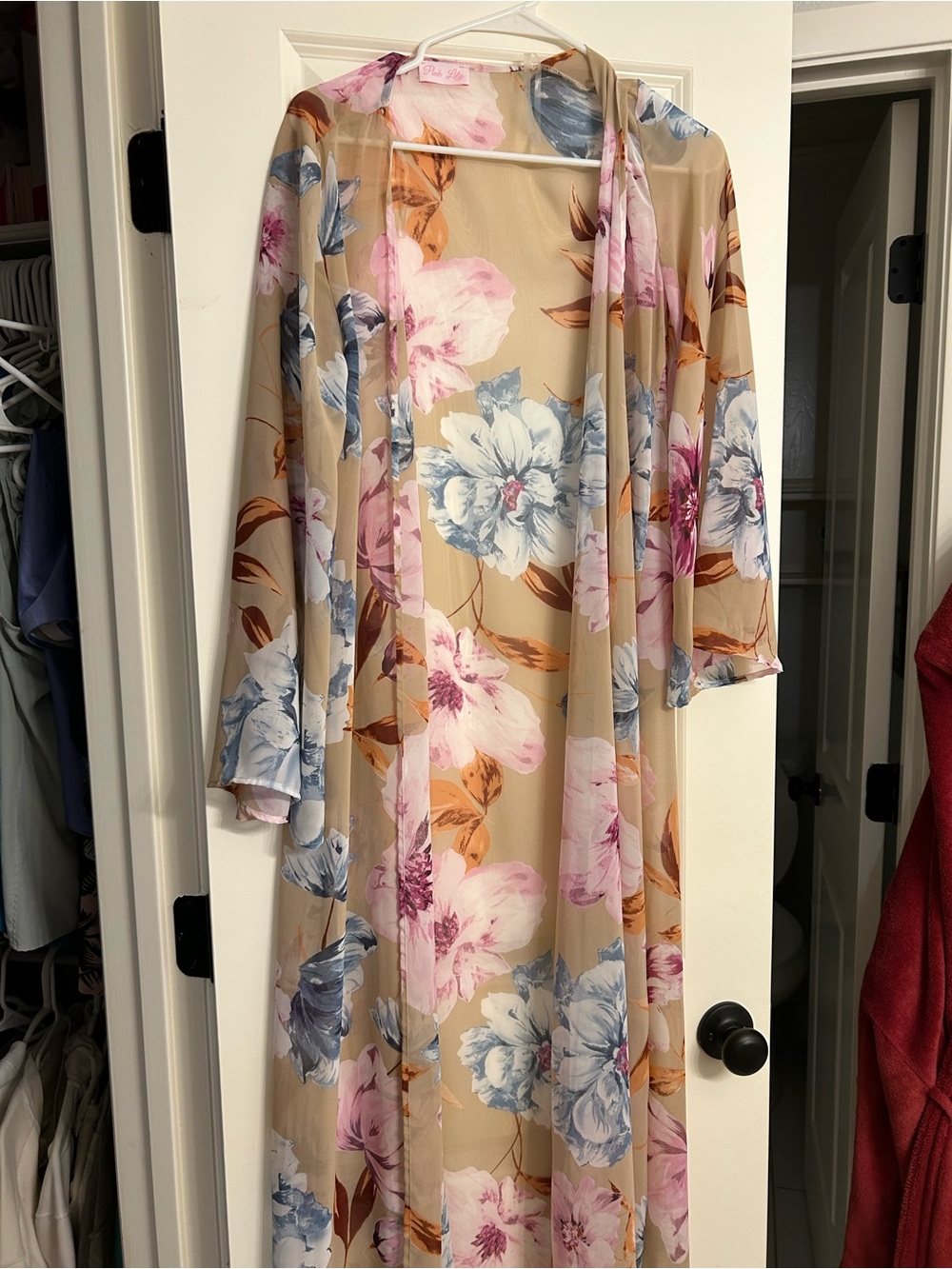 Pink Lily “Autumn is Calling” Floor Length Kimoni